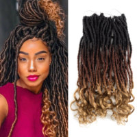 Estensioni per Capelli Sintetici con Ricci Francesi da 20 Pollici, Morbidi Dreadlock OT30/27, Fornitura Diretta dalla Fabbrica