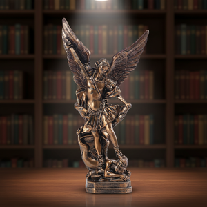 Estatua de San <span class=keywords><strong>Miguel</strong></span> Arcángel Hecha a Mano Personalizada, Estatua de San <span class=keywords><strong>Miguel</strong></span> en Resina, Artesanía Religiosa de Resina de San <span class=keywords><strong>Miguel</strong></span>, Figuras de Ángeles - Product Image 6