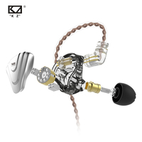 KZ ZSX 5BA + 1DD Earphone In-Ear Logam, Earbud HIFI Bass Monitor Headphone Headset Olahraga