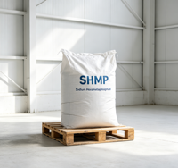 Hexamétaphosphate de sodium (SHMP) de haute pureté, agent chélatant, produit chimique anticalcaire pour chaudières et systèmes d'eau de circulation