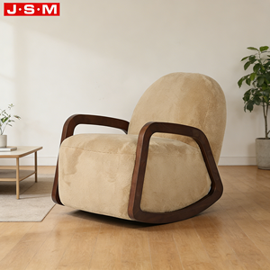 Sillón Individual de Madera Maciza, Ecológico y Duradero, para Muebles de Hogar, Diseño Wabi-Sabi, Sala de Estar - Product Image 1