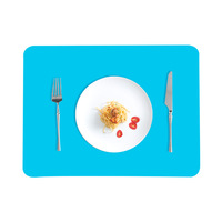 Set de table 40*30cm style nordique Morandi, résistant à la chaleur, couleur unie, pliable, modèle 001
