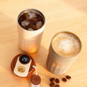 แก้วกาแฟสแตนเลสเก็บอุณหภูมิ รุ่นหรูหรา ขนาด 500 มล. 304  สำหรับเครื่องดื่มร้อน  ลดราคาพิเศษ - Product Image 5