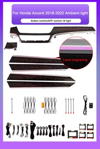 Lumière ambiante <span class=keywords><strong>LED</strong></span> dynamique SJC pour <span class=keywords><strong>voiture</strong></span> <span class=keywords><strong>12V</strong></span>, pour Honda Accord 2018-2022, éclairage d'ambiance intérieur 64 couleurs, lumières <span class=keywords><strong>LED</strong></span> pour <span class=keywords><strong>voiture</strong></span> - Product Image 6