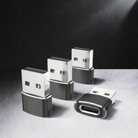 Adaptateur USB vers USB-C JILIAN neuf pour iPhone 17, lot de 4, chargeur de voiture en alliage de zinc