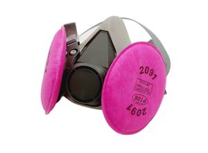 खनन वेल्डिंग कारखाने मूल्य के लिए 2091/2097 फिल्टर वाष्प रेस्पिरेटर के साथ 6200 सिलिकॉन आधा चेहरा पुनः प्रयोज्य गैस मास्क - Product Image 2