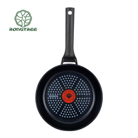 3pcs Set Peralatan Masak Klasik dari Aluminium Cor Anti Lengket Desain Berkelanjutan dengan Wajan Berlapis Diamond Thermo-spot