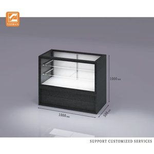 Großhandel Full Vision Checkout Counter Showcase <span class=keywords><strong>Display</strong></span> für Einzelhandel geschäfte aus gehärtetem MDF-Glas und Acryl-Materialien - Product Image 2