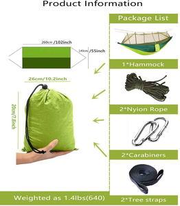 बाहरी अल्ट्रालाइट 210 टी नायलॉन पैराशूट मच्छर नेट यात्रा शिविर - Product Image 5