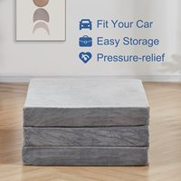 Matelas en mousse pliable à trois volets, 80 mm d'épaisseur, design moderne et minimaliste, idéal pour la sieste, coussin en éponge haute densité, tatami portable pour le sol