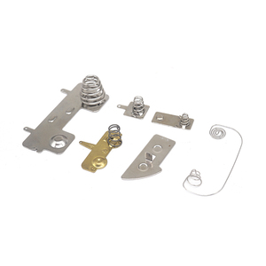 Custom Made Precision Metal Stamping Parts Brass Beryllium Copper Silver <span class=keywords><strong>Spring</strong></span> Bateria De Aço Elétrica Folha Primavera Contatos - Product Image 2