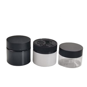 Bán Buôn 60Ml 90Ml 120Ml Màu Đen Mờ Nhựa Màu Lọ Rỗng Bao Bì Mỹ Phẩm <span class=keywords><strong>Container</strong></span> Nhựa Kem Jar Với Nắp Màu Đen - Product Image 1