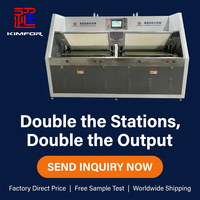 Machine de laminage de tissus 3D à double station avec moteur et double sortie pour le formage sous vide des empeignes de chaussures