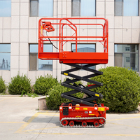 Plataforma Elevadora de Tijera de Elevación Total de Alta Velocidad con Orugas para Trabajo Aéreo en Invernaderos, Directo de Fábrica