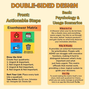 Strumenti Terapeutici Bifacciali per <span class=keywords><strong>ADHD</strong></span> e Carte con Tecniche di Gestione per <span class=keywords><strong>Adulti</strong></span> e Adolescenti - Funzioni Esecutive, Riduzione dell'Ansia e <span class=keywords><strong>ADHD</strong></span> - Product Image 2