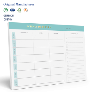 Planificateur de repas hebdomadaire personnalisé Myway 2026, liste d'épicerie, bloc-notes magnétique, cuir/PP écologique pour la perte de poids, dîner en famille - Product Image 1
