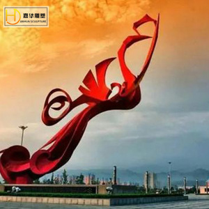 Escultura Abstracta de Fénix de Acero Inoxidable Jiahua, Escultura de Animales Hecha a Mano para Montar en el Suelo, Arte para Exteriores - Product Image 5