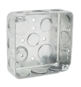 Hot sales -4 in. Square Box, Drawn-Size: 4" * 4" *1-1/2" * 1.6mm-Material: Galvanized steel-U&L listed