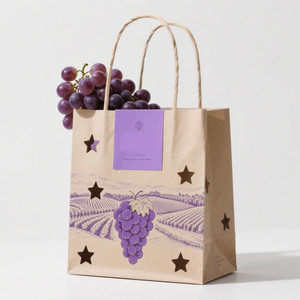 Fabricant <span class=keywords><strong>Sac</strong></span> <span class=keywords><strong>en</strong></span> papier avec poignée torsadée Orange <span class=keywords><strong>Pommes</strong></span> Fruits Raisins <span class=keywords><strong>Sac</strong></span> <span class=keywords><strong>en</strong></span> papier avec pomme - Product Image 1