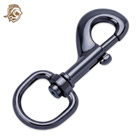 HORSE LOVE 25*102mm 102177 Mousqueton pivotant en zinc, style simple, couleur et design personnalisés