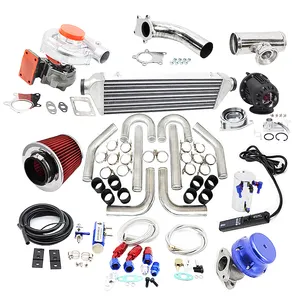 Kit de turbocompresseur universel T3/T4 Turbo, turbocompresseur + interrefroidisseur + soupape de décharge + BOV + contrôleur de Boost