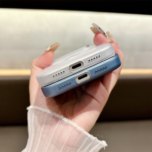 Funda translúcida mate para teléfono móvil con cargador inalámbrico para iPhone 16, 15, 14 Pro, funda de lujo naranja para iPhone 17 Pro Max - Product Image 6