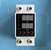 Protecteur de surtension et de sous-tension automatique sur rail DIN AC 220V DC 80-300V, stabilisateur de courant AC avec dispositif de protection contre les surintensités