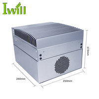 Precio de fábrica Industrial Fanless I3 6100T DDR4 RS232 422 485 Opcional 2 Intel 1000M Lan Barebone Mini computadora integrada