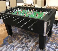 Dinibao Jeu de football de table d'intérieur compact pour 2 joueurs, en PVC et bois, machine de jeu d'arcade de football
