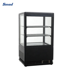 ตู้แช่เครื่องดื่มแบบโชว์กระจกสี่ด้านสองชั้น Smad 58 ลิตร รุ่น DSS-58R(1R) - Product Image 3