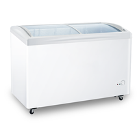 Congélateur coffre commercial 100L avec porte vitrée, vitrine de supermarché, congélateur profond, vitrine à glaces avec couvercle coulissant SD-100Q