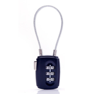 กุญแจล็อคกระเป๋าเดินทางแบบสายลวด ทำจากโลหะผสมสังกะสี ปรับตั้งรหัสได้ เพื่อความปลอดภัยในการเดินทาง - Product Image 1