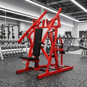 Máquina de gimnasio comercial con carga de placas para press de pecho isolateral y polea lateral, con brazos independientes de movimiento <span class=keywords><strong>convergente</strong></span> y <span class=keywords><strong>divergente</strong></span> - Product Image 3