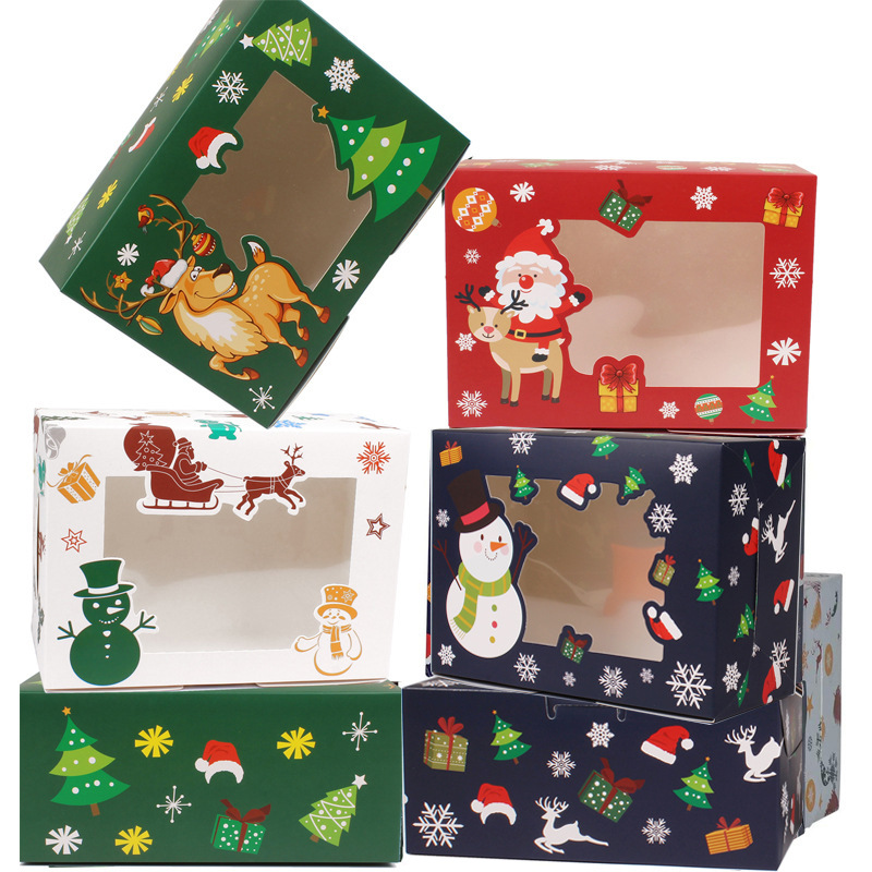 ZL Wholesale 4 Designs Eco Friendly Merry Christmas Gift Box With