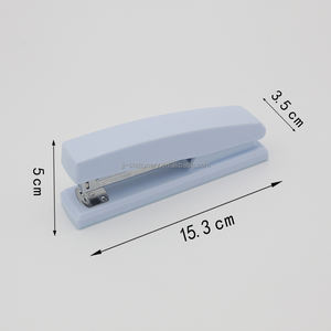 Grapadora de papel portátil <span class=keywords><strong>Kawaii</strong></span> de estilo básico de alta calidad, color Pastel para oficina, escuela, hogar - Product Image 2