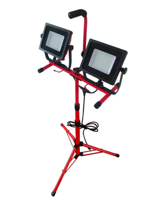 China Hot Selling Outdoor Garden School Lamp Coal Post <b>Lights</b> Construction With <b>Socket</b> Bracket Tripod WD-460T2 Double Head 50wle - Product Image 4