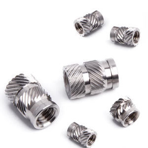 Écrou fileté femelle moleté en acier inoxydable série QT IUB, usinage CNC OEM, M1.6 à M10, pour moulage plastique de coques - Product Image 4