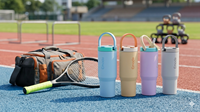 Gobelet isotherme sport personnalisé en acier inoxydable de 16, 20, 32 oz avec paille amovible, 100 % anti-fuite, pour voyage, avec logo
