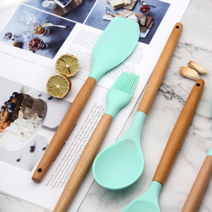 Gran oferta de utensilios de cocina de madera de acacia 11 Uds - Product Image 5