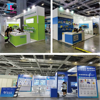 Stand d'exposition modulaire LED sans outil en aluminium de 62 mm pour salon professionnel, événementiel et portable