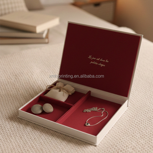 Scatole Regalo Personalizzate a Forma di Libro in Tessuto di Lino, Confezioni di Lusso 'My Dear Love' per Matrimoni, Anniversari, Gioielli e Oggetti da Tavolo - Product Image 1