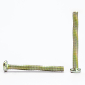 Paquete de 50 tornillos de cabeza plana hexagonal M6 de acero al carbono cincado en amarillo, tornillos Allen para muebles - Product Image 5