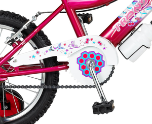 Vélo <span class=keywords><strong>BMX</strong></span> Populaire et Abordable pour Enfants, Monovitesse, <span class=keywords><strong>16</strong></span> <span class=keywords><strong>Pouces</strong></span>, Pneus Gonflables Blancs, Fourche en Acier, Roues d'Apprentissage, 5-8 Ans - Product Image 4