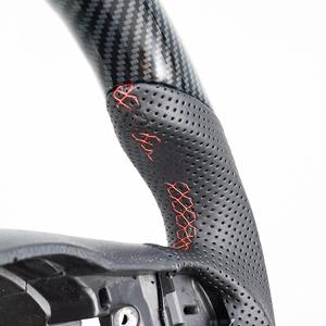Volante Deportivo de Fibra de Carbono para <span class=keywords><strong>Seat</strong></span> <span class=keywords><strong>Cupra</strong></span> 2013-2019, <span class=keywords><strong>Venta</strong></span> Directa de Fábrica, Descuento <span class=keywords><strong>en</strong></span> Stock - Product Image 4