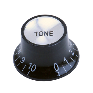 Gros noir réflecteur chapeau chapeau haut de forme guitare électrique boutons de contrôle de tonalité de Volume pour <span class=keywords><strong>Fender</strong></span> Tele guitare - Product Image 2