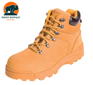 Bottes <span class=keywords><strong>de</strong></span> sécurité Rocky Buffalo Camel Brown Cimenté Construction Résistant à l'usure Normes S3 - Product Image 1