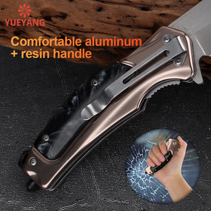 Yueyang Xách Tay Hunt Dao Với Gấp Lưỡi 5Cr13 Phổ Biến Hot Bán Chiến Thuật Pocket Dao DIY Lớp Nhôm & Nhựa Xử Lý - Product Image 4