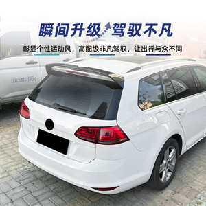 สปอยเลอร์หลังรถยนต์ Volkswagen Golf 7 สีดำเงา ลายคาร์บอนไฟเบอร์ วัสดุ ABS รุ่น Avant ปี 2013-2019 - Product Image 1