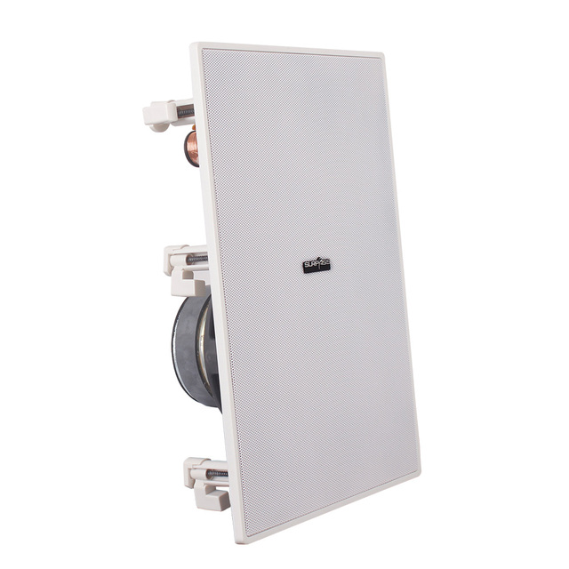 Restaurant Background Sound System 8 Inch Two Way Rectangular Ceiling Speaker for Home Cinema