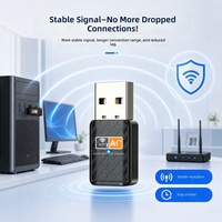 Nouvelle arrivée Carte réseau sans fil double bande 600M 600 Mbps Adaptateur WiFi USB Realtek RTL8811 pour PC portable